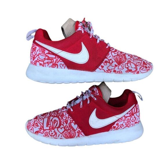 RARE 2015 Nike Roshe One Print GS 'Valentines Day' Size 7.5 - Picture 6 of 16